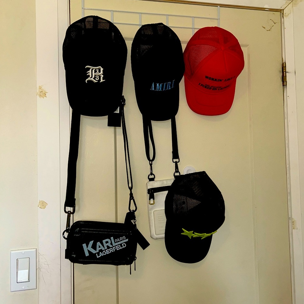 Different designer hats and bags for sale hit me up if interested